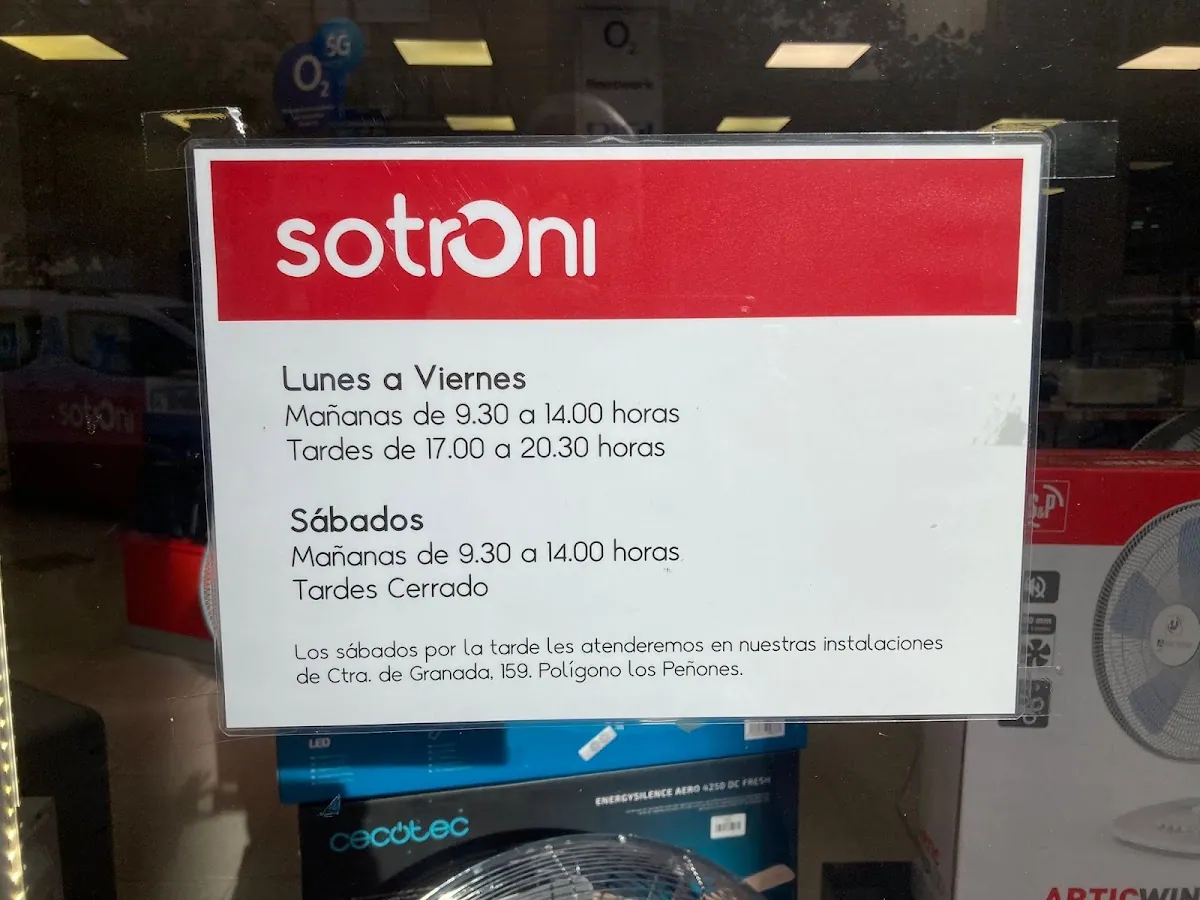 Sotroni, tienda de electrónica en Lorca