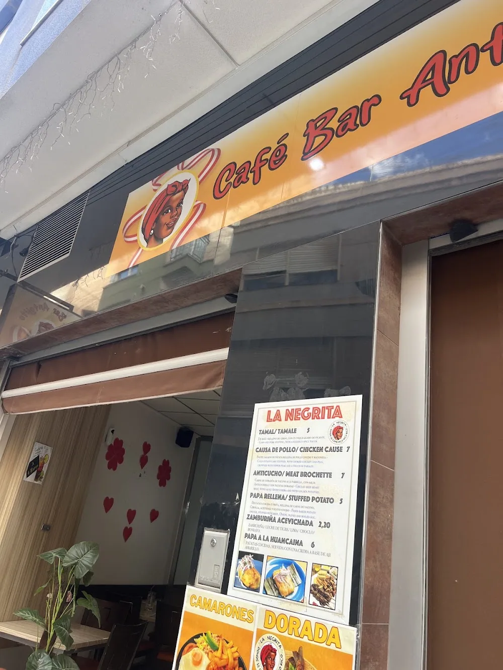 Carta de Café-Restaurante La Negrita 2, página 2