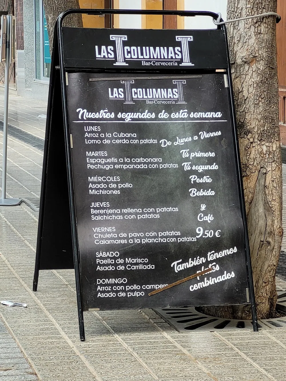 Carta de Cervecería Las Columnas, página 9