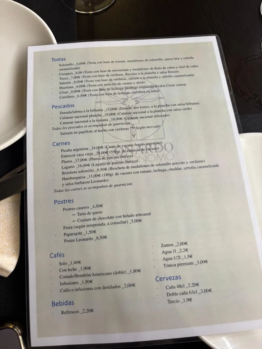 Carta de Leonardo, página 1