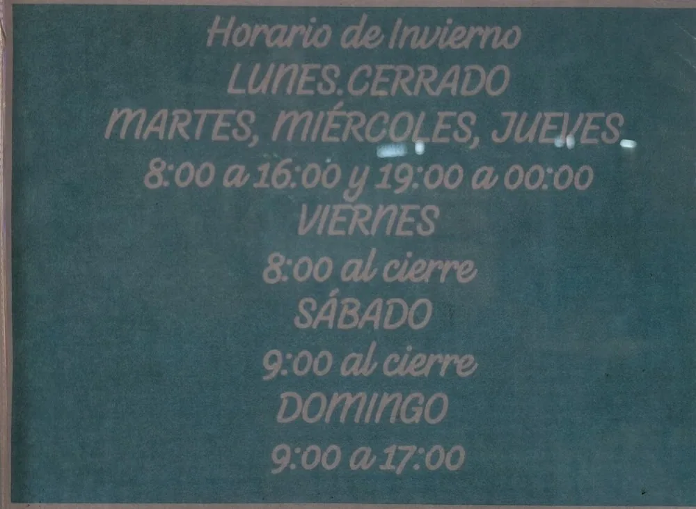 Carta de Restaurante El Reencuentro, página 3