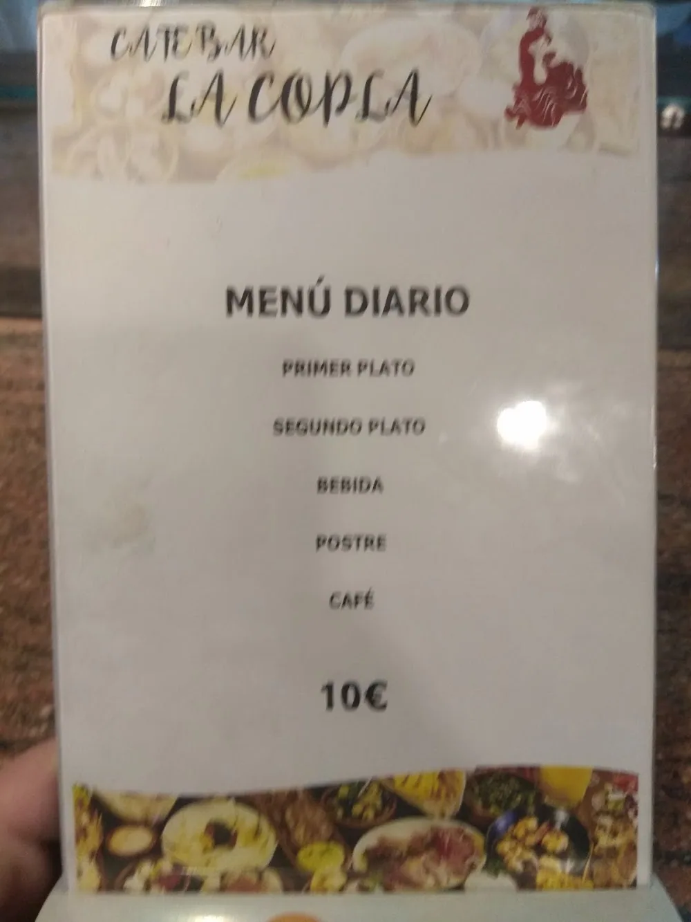 Carta de Bar La Copla, página 4