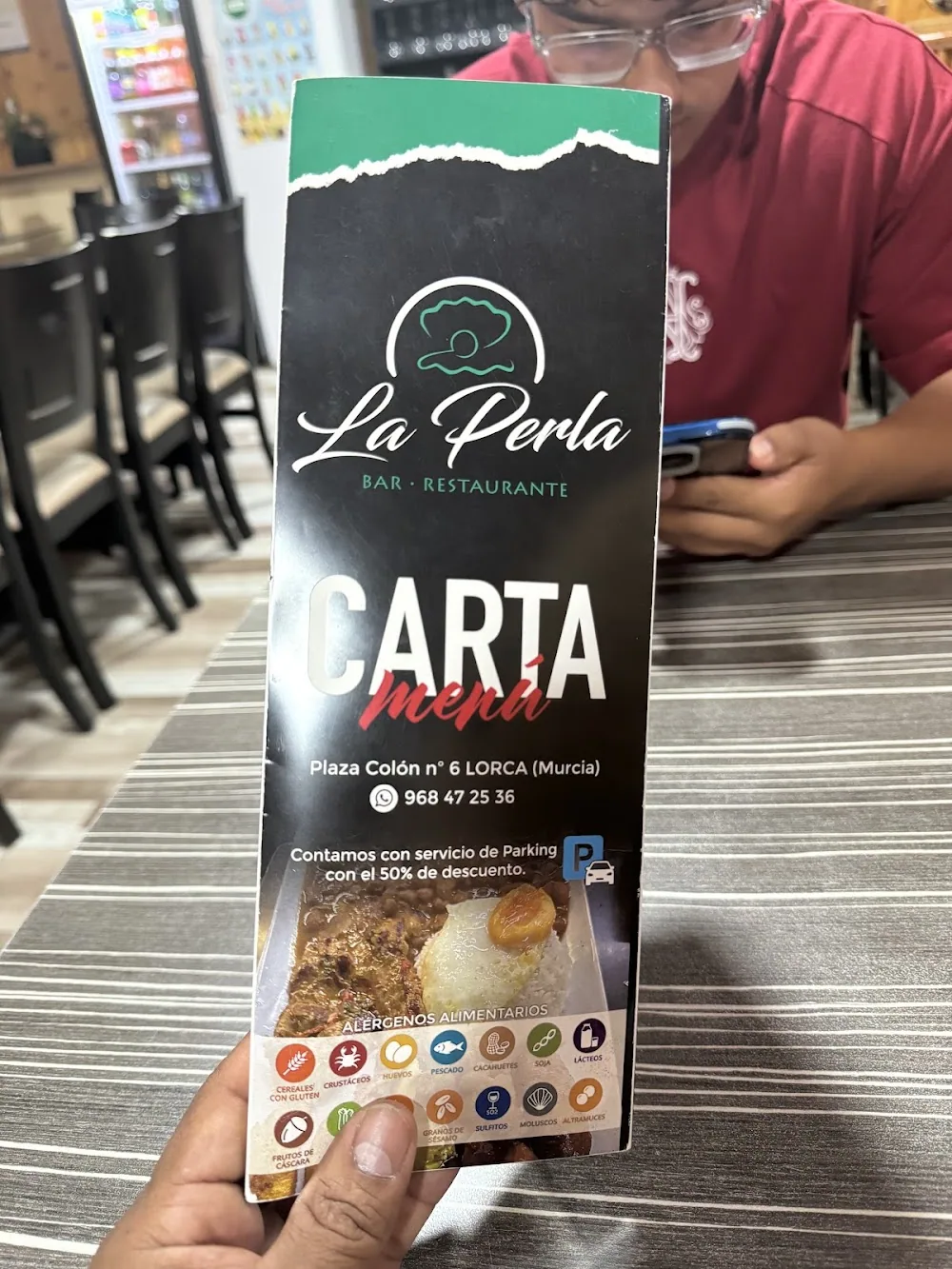 Carta de Restaurante La Perla de Lorca, página 2