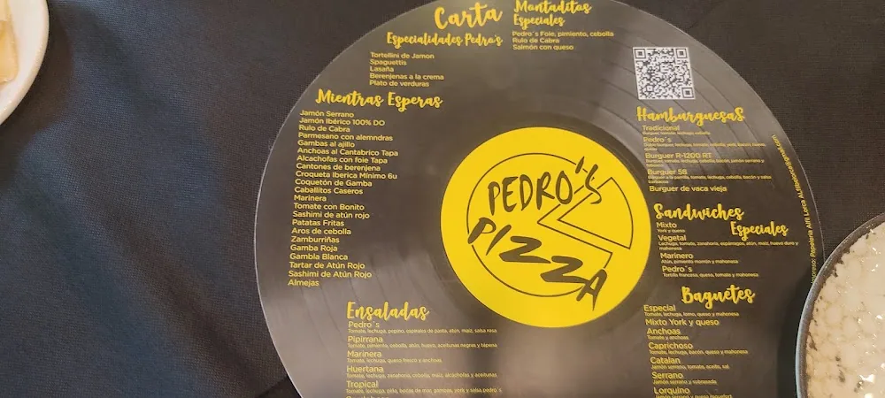 Carta de Restaurante Pedro's Pizza, página 4