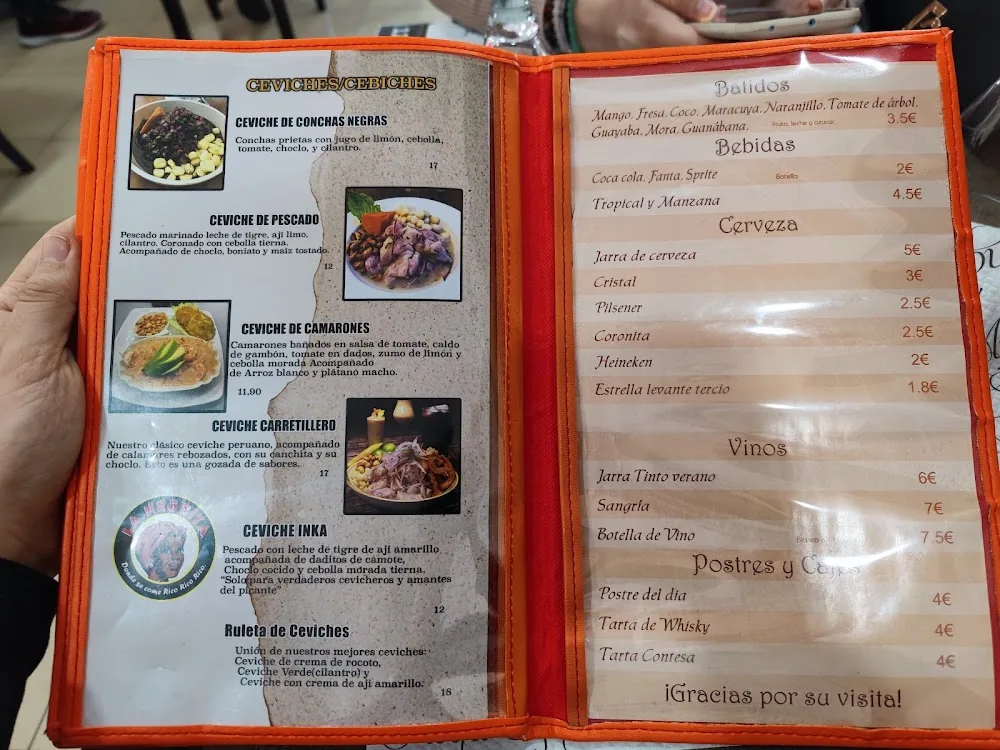 Carta de Restaurante Peruano La Negrita, página 5