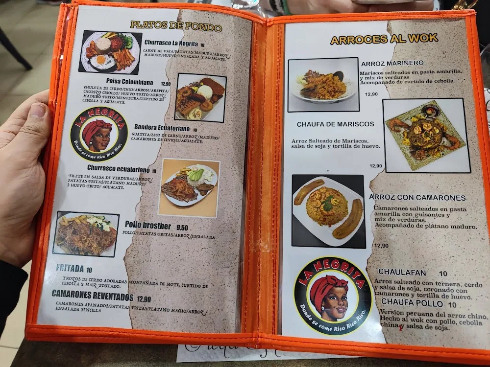 Carta de Restaurante Peruano La Negrita, página 7