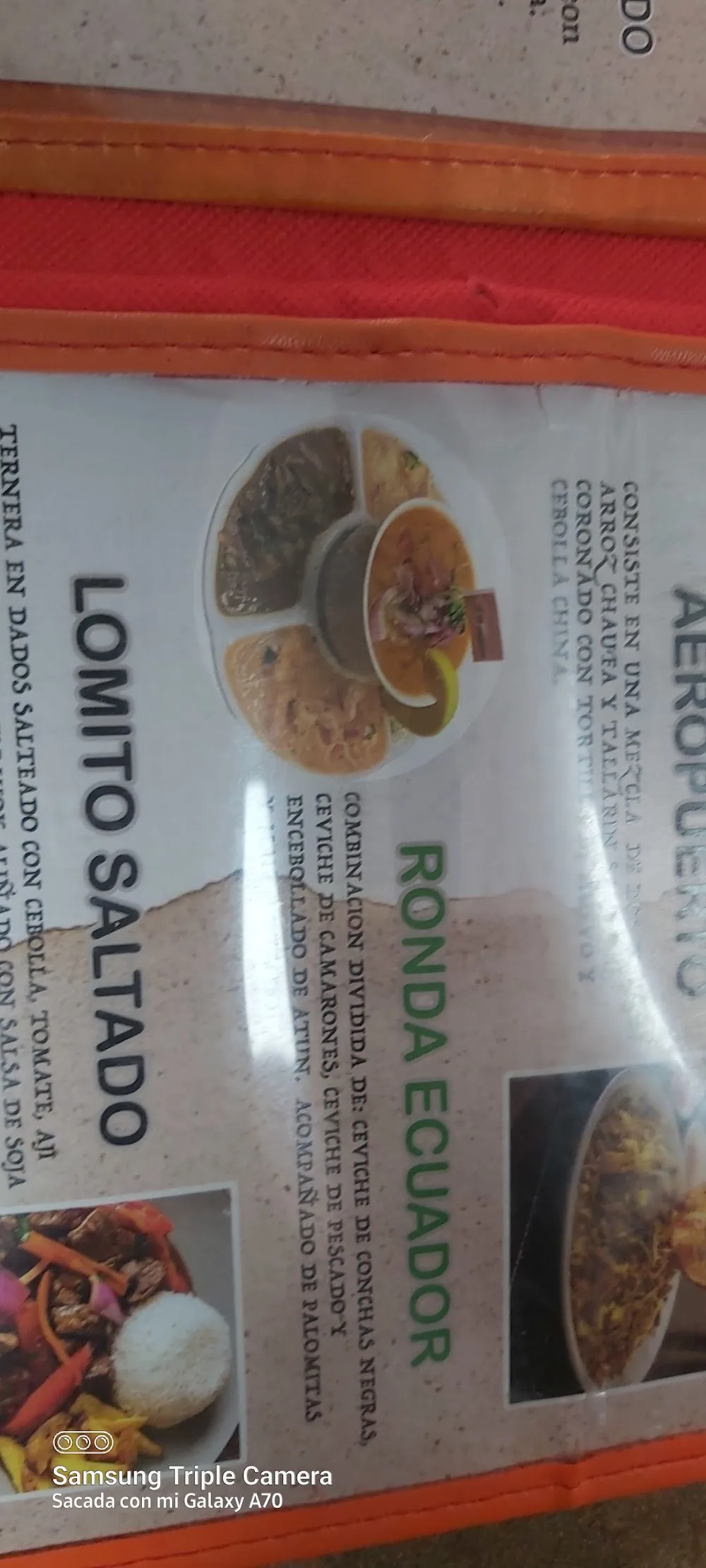 Carta de Restaurante Peruano La Negrita, página 9