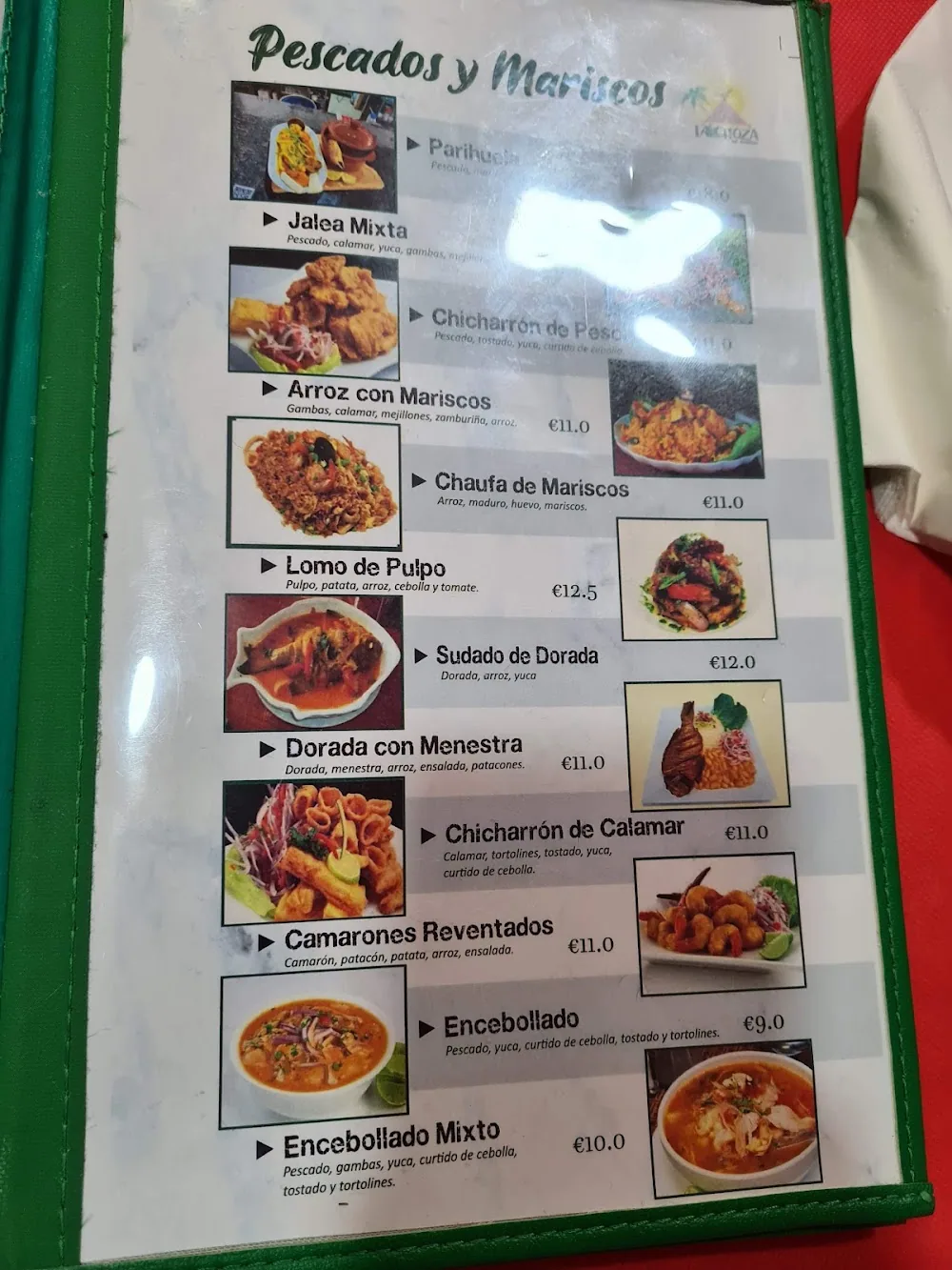 Carta de Restobar La Choza, página 4
