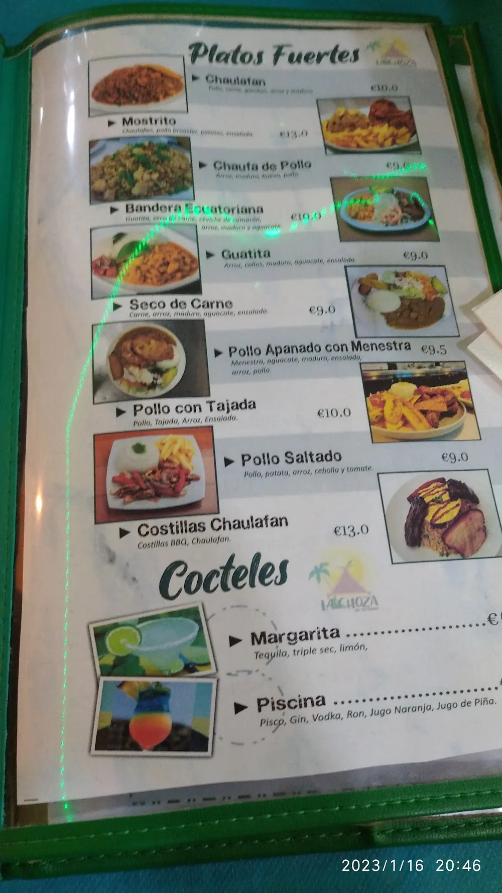 Carta de Restobar La Choza, página 6