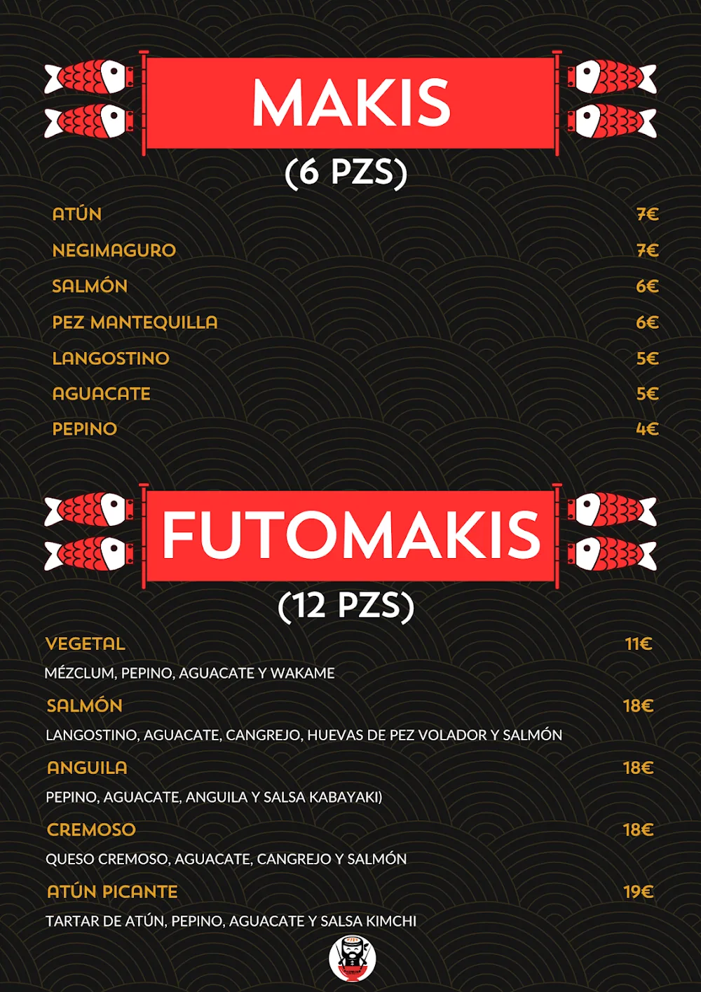 Carta de Somen Sushi Bar, página 3