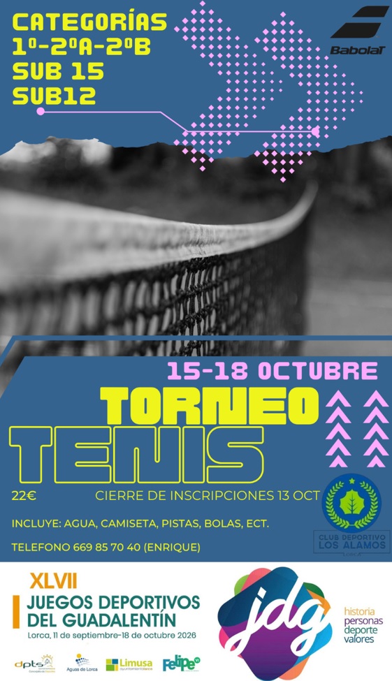 TORNEO DE TENIS · imagen de la fuente oficial