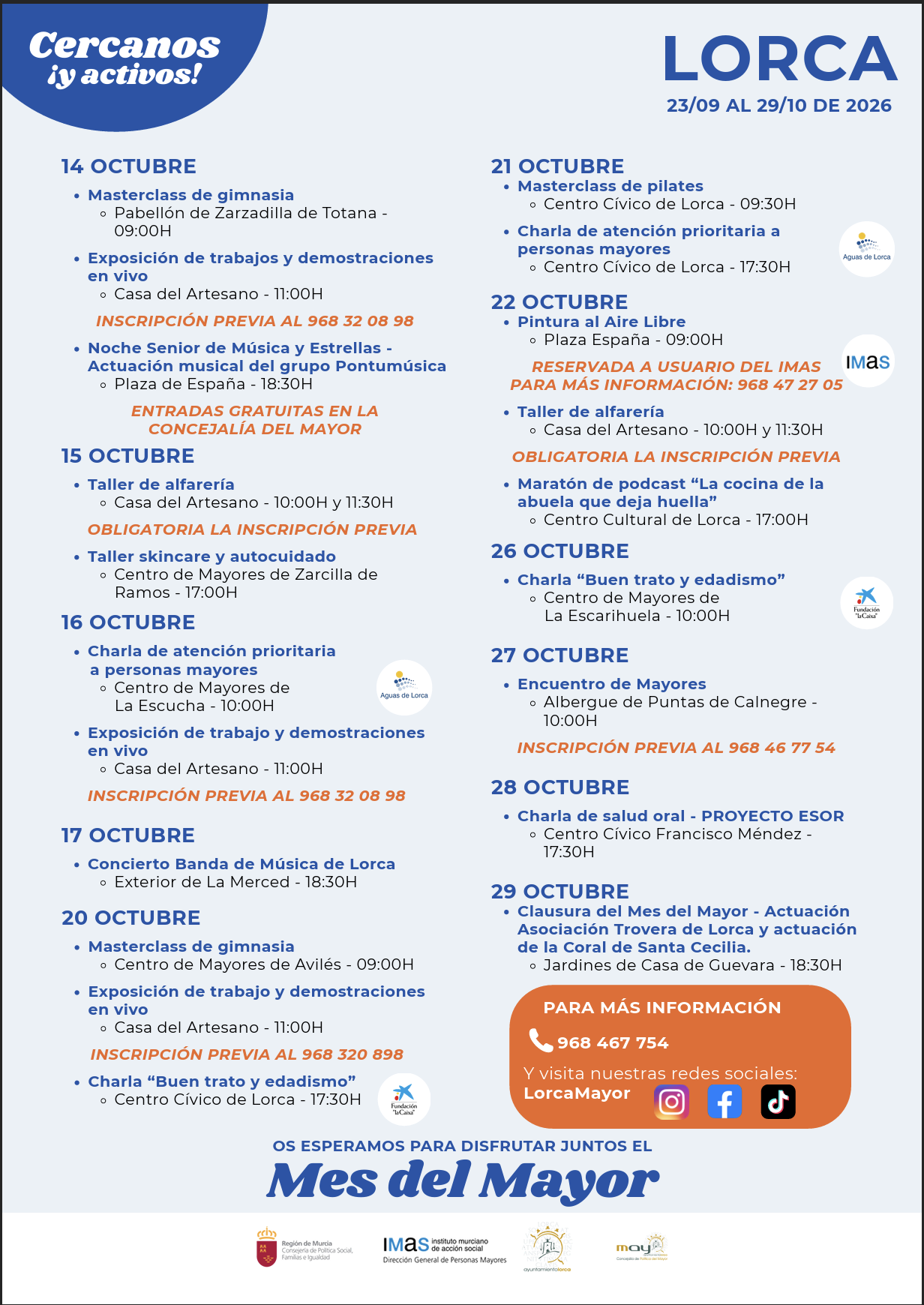 ACTIVIDADES MES DEL MAYOR · imagen de la fuente oficial