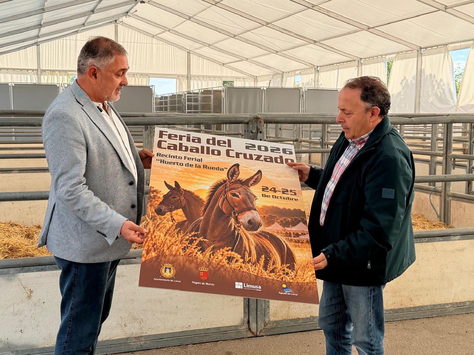 Lorca acoge este fin de semana, en el Huerto de la Rueda, la tradicional Feria del Caballo Cruzado, con la exhibición de más de un centenar de ejemplares · imagen de la fuente oficial