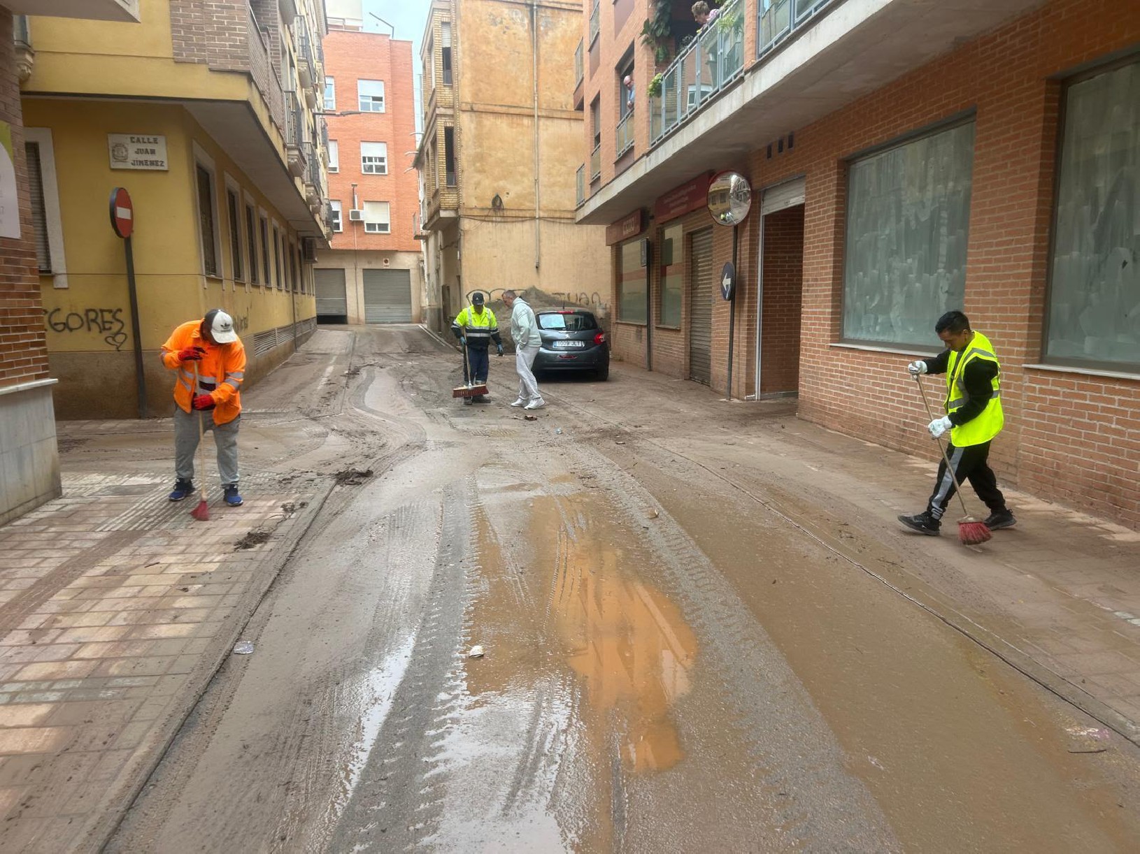 Los servicios municipales continúan trabajando tras las lluvias de este sábado asociadas a la DANA Adam, que ha resultado sin daños personales ni consecuencias de especial gravedad · imagen de la fuente oficial