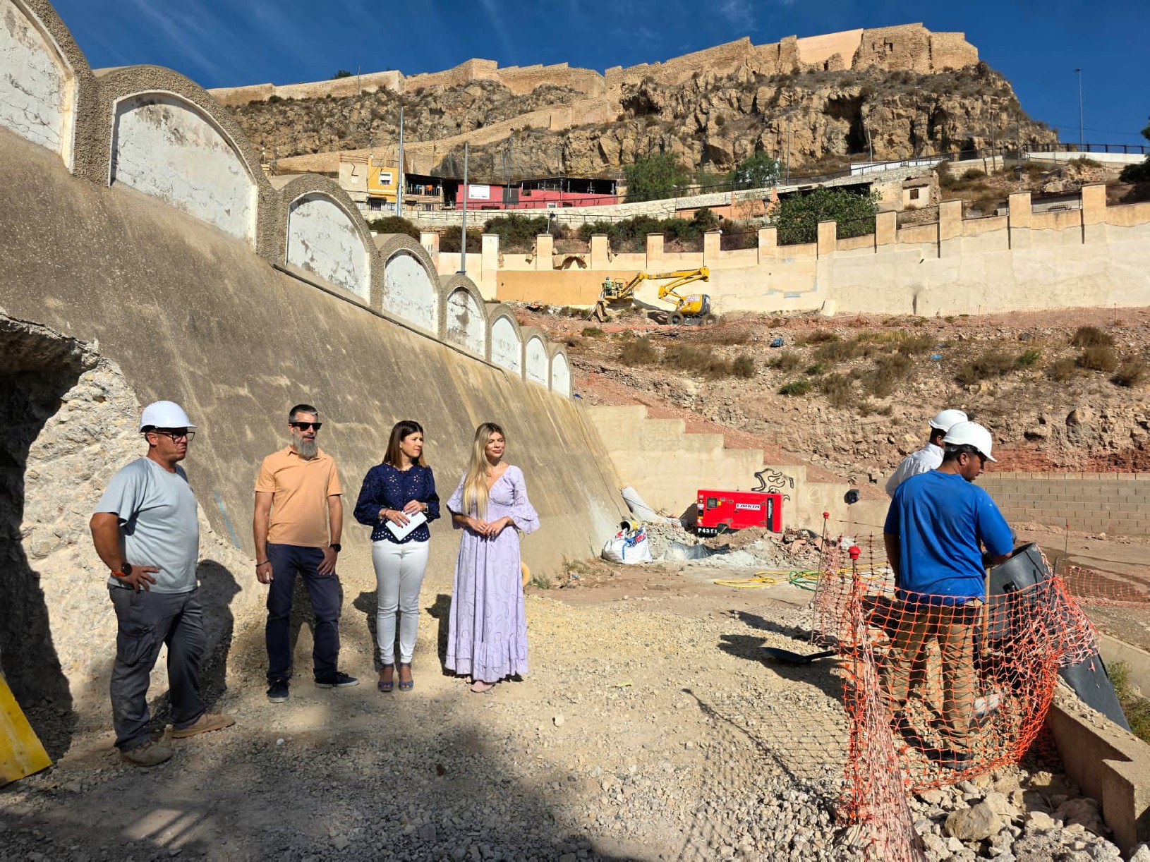 El nuevo parque de Santa María en Lorca toma forma con un local social, un anfiteatro y un innovador sistema para reutilizar el agua de lluvia · imagen de la fuente oficial