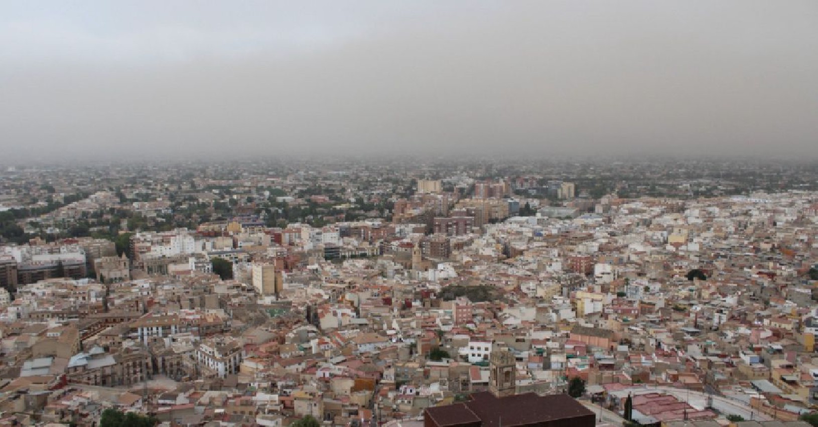 Posible incremento de los niveles de partículas PM10 en Lorca debido a la entrada de una masa de aire africano · imagen de la fuente oficial