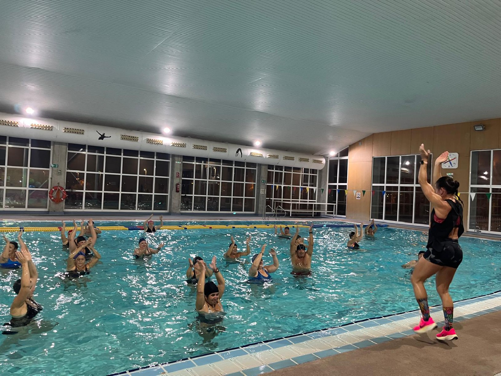 Ritmo, música y ejercicio en el Aquazumba de los 47º Juegos Deportivos del Guadalentín · imagen de la fuente oficial