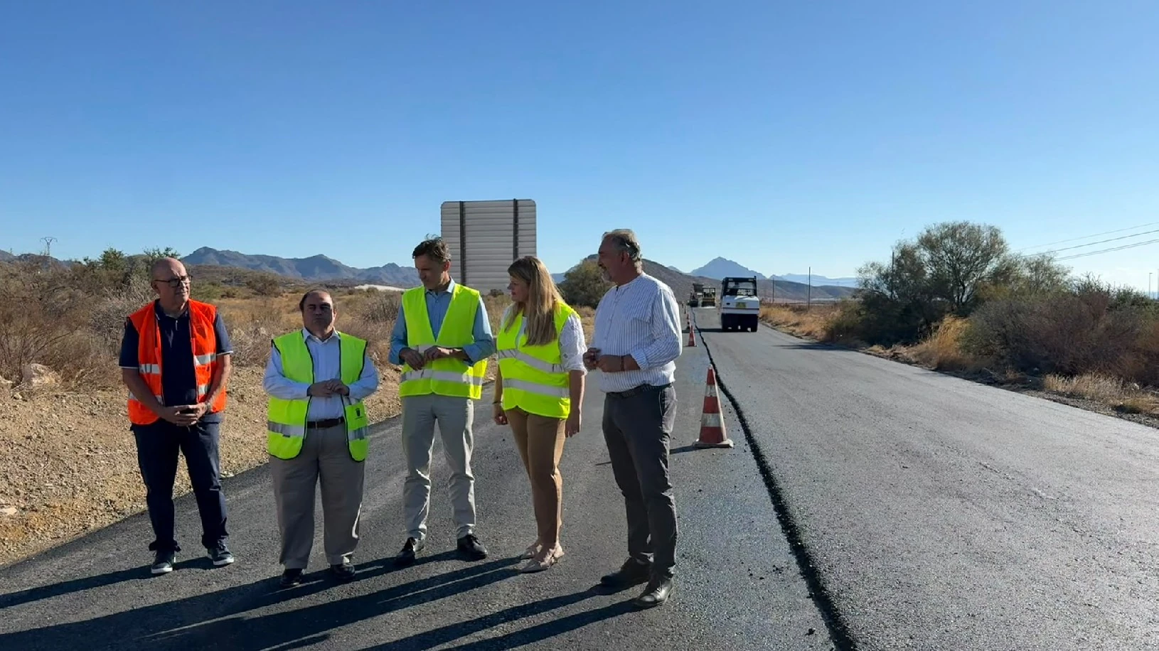 Imagen de la noticia: Avanzan las obras de mejora de la carretera que une Mazarrón con Lorca con una inversión superior a 1,2 millones