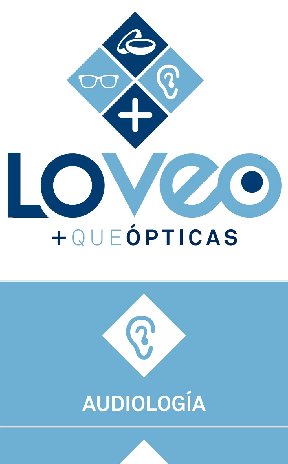 Logotipo de Loveo + Que Ópticas publicado por CODELOR